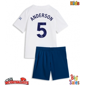 Manchester City Elliot Anderson #5 Replica Third Stadium Kit for Kids 2026-27 Short Sleeve (+ pants)